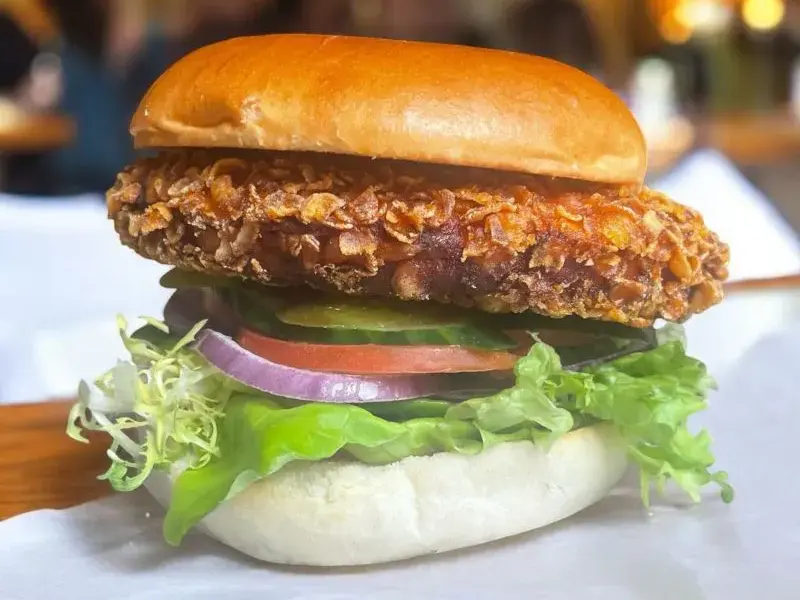 Burger-Spezial mit Pommes