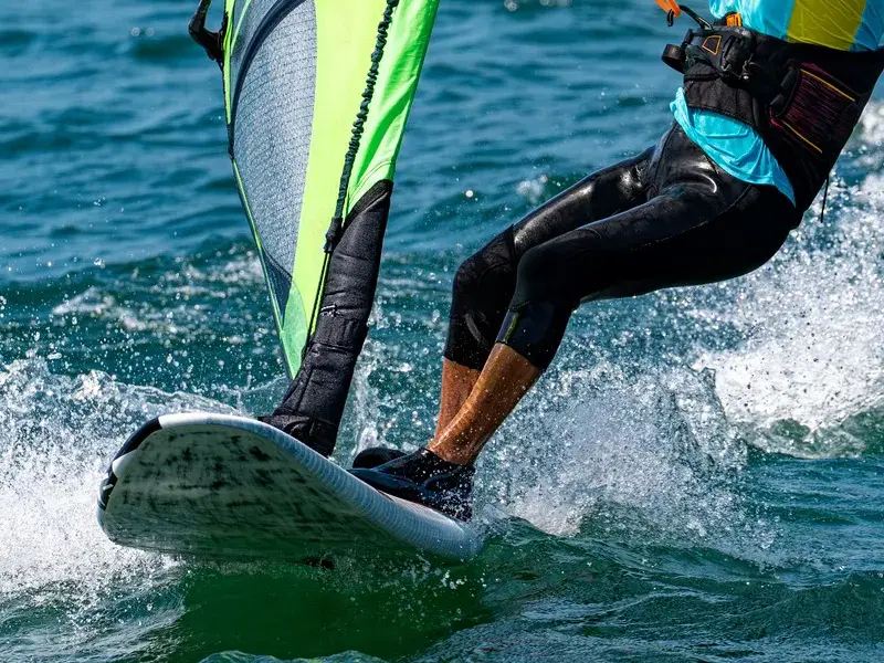 Surfplank met zeil